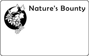 A Custom Printed Name Tag, Logo Only printed badges, with single color print. Magnetic avail.