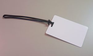 Luggage tag fastener, Flexible Plastic Loop Strap 2410-20##